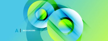 Soyut tasarım dalgalı şekiller, canlı mavi, yeşil gradyanlar içerir. Modern estetik, dijital arkaplanlar ve sunumlar için uygun.
