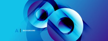 Soyut mavi tasarım akış şekilleri, gradyanlar, dinamik bileşimler içerir. Arka planlar ve sunumlar için modern estetik.