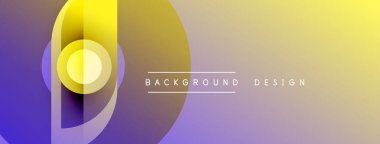 Soyut eğim arkaplanı. Sarı, mor renkler düzgün bir şekilde harmanlanır. Modern tasarım elementleri dinamik görsel efekt yaratır.