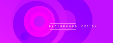 Soyut mor daireler dinamik arkaplan oluşturur. Metin arka plan tasarımı okur. Canlı gradyanlar modern estetiği akla getiriyor.