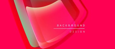 Soyut pembe tasarım katmanlı şekiller içerir. Gradyan renkler dinamik görsel efekt yaratır. Metin arka plan tasarımı okur. Modern estetik.