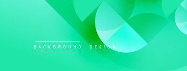 Soyut eğim arkaplanı. Üst üste binen şekiller dinamik görsel efekt yaratır. Modern tasarım elementleri, canlı turkuaz renkler kompozisyona hakim..