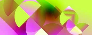 Üst üste binen renkli daireler içeren soyut bir kompozisyon. Canlı renkler harmanlanır, dinamik görsel doku oluşturur. Yumuşak gradyanlar görüntüye hakim.