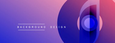 Soyut eğim arkaplanı. Mor, mavi renkler düzgün bir şekilde harmanlanır. Geometrik şekiller modern görsel efekt oluşturur. Metin arkaplan tasarımı okur.