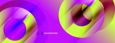 Canlı soyut arkaplan özellikleri üst üste biniyor. Mor, pembe, sarı renklerin karışımı, dinamik görsel efekt yaratır. Modern tasarım.