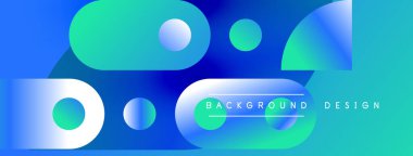 Soyut akışkan şekiller, canlı mavi, turkuaz eğimler. Arka planlar ve sunumlar için modern tasarım öğesi. Temiz, dinamik bileşim.