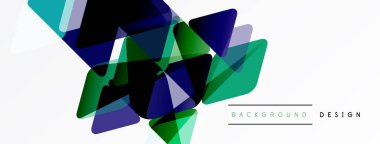 Soyut geometrik şekiller örtüşüyor, canlı renk eğimleri yaratıyor. Modern tasarım elementleri dinamik bileşim, temiz estetik.