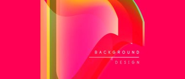Soyut enerjik tasarım. Pembe arkaplan özellikleri akan katmanlar, gradyanlar, metin okuma arkaplan tasarımı. Modern, dinamik kompozisyon.