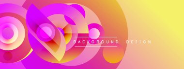 Soyut canlı tasarım, akıcı şekiller, pembeler, sarılar. Gradyan arka plan dinamik görsel efekt yaratır. Modern, şık kompozisyon.