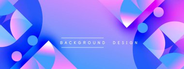 Soyut mor, mavi tasarım. Geometrik şekiller, dinamik görsel efekt oluşturur. Çeşitli projeler için modern arkaplan.