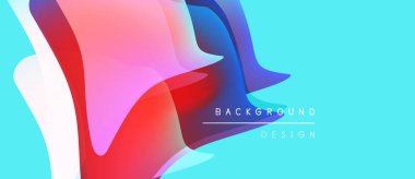 Soyut sıvı şekiller harmanlanarak canlı renk değişimleri yaratır. Arkaplanda metin arkaplan tasarımı var. Modern, dinamik görsel kompozisyon.