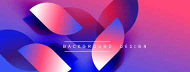 Soyut sıvı şekilleri canlı pembeler, maviler, morlar harmanlar. Modern tasarım üst üste binen çemberler, gradyan etkiler içerir. Arkaplan metni arkaplan tasarımı okur.