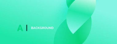 Abstract gradient background. Teal hues blend smoothly, creating soft visual effect. Text reads AI BACKGROUND. Minimalist design.