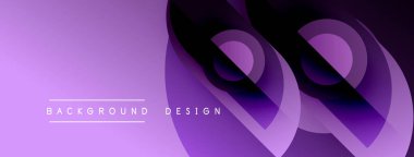 Soyut mor tasarım akışkan şekiller, gradyanlar içerir. Metin elementleri, düzgün eğriler, dinamik bileşimi olan modern arkaplan.