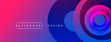 Soyut eğim arkaplanı. Çemberler, dinamik görsel efekt oluşturur. Metin arka plan tasarımı okur. Canlı renkler kompozisyona hakim.