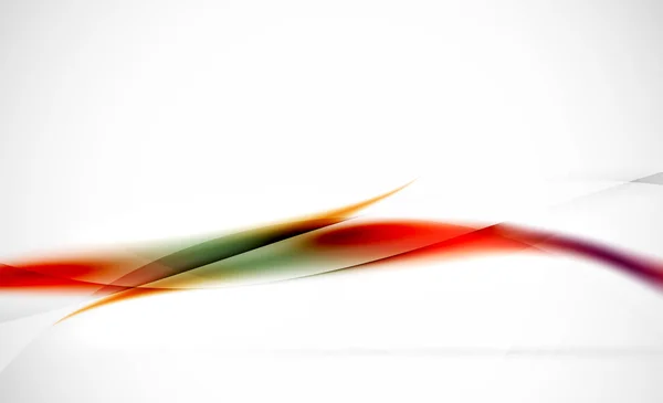 Abstrakt bakgrund. Röda vågiga suddig linje med ljus och skugga effekter — Stock vektor