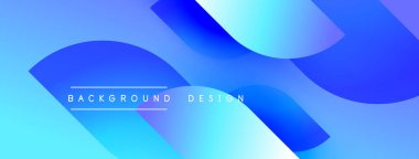 Soyut mavi arkaplan. Yumuşak eğimler, akışkan şekiller modern tasarım yaratır. Metin arka plan tasarımı okur. Minimalist estetik.