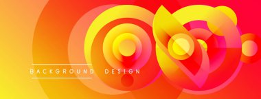 Soyut, enerjik bir arkaplan. Eş merkezli daireler, akıcı şekiller, sıcak renkler dinamik görsel efektler yaratır. Metin arkaplan tasarımı okur.