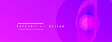 Parlak mor soyut tasarım. Eşmerkezli daireler dinamik görsel efekt yaratır. Metin arka plan tasarımı okur. Basit, modern estetik..