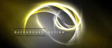 Koyu gri arka planda soyut altın çizgiler var. Metin arka plan tasarımı okur. Zarif, modern görsel sunum.