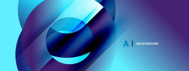 Soyut akışkan şekiller, canlı mavi mor gradyanlar. Modern tasarım, dinamik kompozisyon, pürüzsüz geçişler. Dijital projeler için ideal zemin.