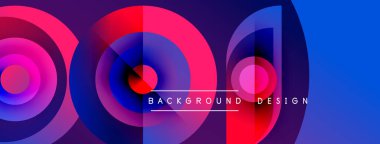 Soyut renkli çemberler dinamik görsel efektler yaratıyor. Metin, kompozisyon içinde arkaplan tasarımı okur. Modern, canlı bir sunum.