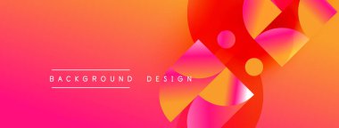 Soyut eğim arkaplanı. Dinamik şekiller örtüşür, canlı görsel efektler yaratır. Projeler için modern tasarım ögesi.