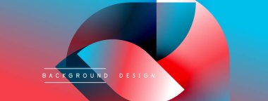 Soyut renkli tasarım, üst üste binen daireler, gradyanlar. Modern estetik, canlı renkler dinamik görsel etki yaratır.