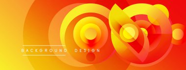 Soyut turuncu arka plan. Eşmerkezli daireler dinamik görsel efekt yaratır. Metin arka plan tasarımı okur. Sıcak renk paleti kompozisyona hakim olur.