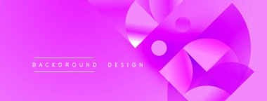 Canlı pembe soyut bir arka plan. Sıvı şekiller üst üste binerek, dinamik görsel efekt yaratır. Modern tasarım elemanları.