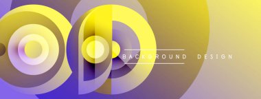 Soyut renkli katmanlar dinamik görsel efekt yaratır. Gradyan renkler harmanlanır, dairesel şekiller oluşturulur, modern tasarım ögesi.