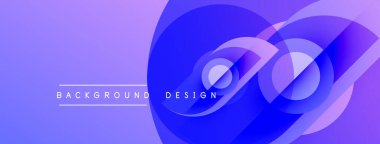 Soyut eğim arkaplanı. Üst üste binen daireler dinamik görsel efekt yaratır. Metin arka plan tasarımı okur. Modern, canlı kompozisyon.