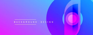 Canlı gradyan arkaplan özellikleri üst üste biniyor. Mor, mavi renkler modern, dinamik görsel efekt yaratır. Metin arkaplan tasarımı okur.