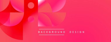 Soyut pembe eğimli şekiller çakışıyor. Modern tasarım temiz çizgiler içerir, metin arka plan tasarımı okur. Basit, canlı kompozisyon.