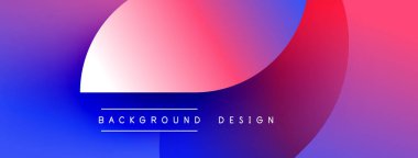 Soyut eğim arkaplanı. Pembeye canlı mavi geçişler, sonra da kırmızı. Metin, arkaplan tasarımını eğri şeklin altında okur. Modern, temiz estetik.