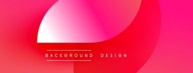 Soyut pembe eğimli arkaplan. Modern tasarım düz renk geçişlerini, basit metin elemanlarını içerir. Dijital projeler için ideal.