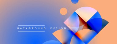 Soyut eğim arkaplanı. Üst üste binen daireler dinamik görsel efekt yaratır. Modern tasarım elementleri temiz estetik sunar.