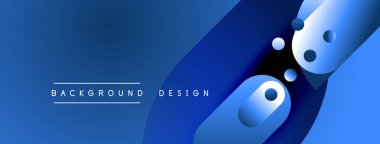 Soyut mavi tasarım akışkan şekiller, gradyanlar içerir. Arka planlar, sunumlar, dijital sanat için modern estetik.