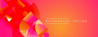 Soyut canlı tasarım, üst üste binen daireler, gradyanlar. Sıcak renkler baskın gelir, dinamik görsel efekt yaratır. Metin arkaplan tasarımı okur.