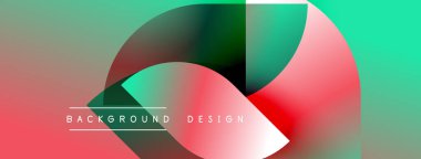 Soyut renkli tasarım. Üst üste binen daireler dinamik görsel efekt yaratır. Dereceli gölgeler yumuşak, modern estetik.