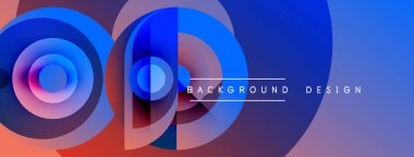 Soyut renkli katmanlar dinamik görsel efekt yaratır. Gradyan renkler harmanlanarak modern arkaplan tasarımı oluşturur. Şekiller örtüşüyor, derinliği gösteriyor..