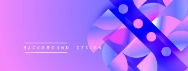 Soyut eğim arkaplanı. Geometrik şekiller örtüşür, dinamik görsel efekt yaratır. Mor, mavi renkler kompozisyona hakim. Modern tasarım ögesi.