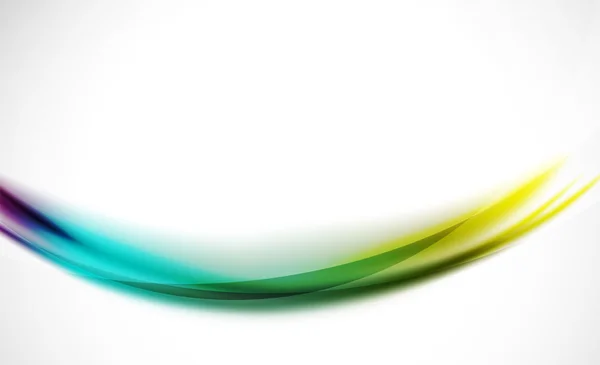 Барвиста хвильова лінія, абстрактний фон зі світловими та тіньовими ефектами — стоковий вектор