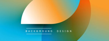 Soyut eğim arkaplanı. Üst üste binen daireler dinamik görsel efekt yaratır. Metin arka plan tasarımı okur. Modern, canlı renkler sunar.