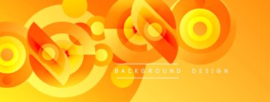 Soyut turuncu tasarım. Eşmerkezli daireler, kıvrımlar, gradyanlar dinamik görsel doku oluşturur. Modern arkaplan ögesi.