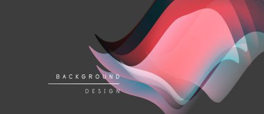 Soyut dalgalar, canlı renkler, modern tasarım. Yumuşak gradyanlar sunumlar için uygun dinamik arkaplan oluşturur. Minimalist estetik.