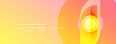 Soyut eğim arkaplanı. Sıcak renkler harmanlanarak, dinamik görsel efekt yaratır. Dairesel şekiller kesişiyor, derinlik katıyor. Modern tasarım ögesi.