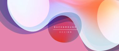 Soyut sıvı şekiller, canlı renklerin karışımı. Yumuşak gradyanlar dinamik arkaplan tasarımı yaratır. Modern estetik, pürüzsüz eğriler kompozisyona hakim..