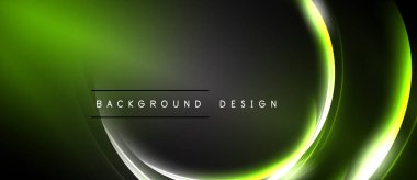 Soyut neon hatları dinamik arkaplan oluşturur. Yeşil, gri renkler harmanlanarak modern tasarım elementini oluşturuyor. Minimalist estetik, gösterişli bir sunum.