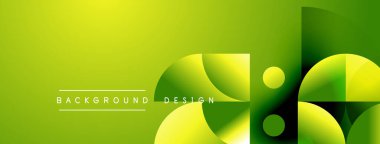Gradyan yeşil arkaplan soyut dairesel şekiller içerir. Metin arka plan tasarımı okur. Modern, canlı görsel kompozisyon.